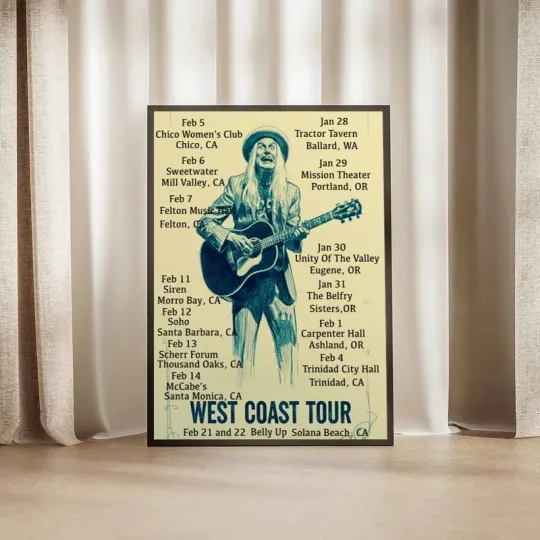 Discover Steve Poltz West Coast Tour 2026 Poster