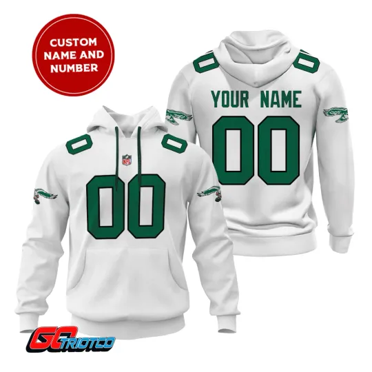 Discover Personalized Philadelphia Football Team Eagless Hoodie Lightweight Adults S-5XL