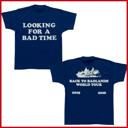 Discover Halsey Back to Badlands North America 2026 Tour Bad Time T-shirt