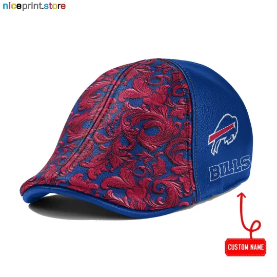 Discover Leather Cap Buffalo Team Bills Ivy Cap football 6pannel Hat Golf Cap football Flat Cap