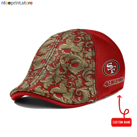 Discover Leather Cap San Francisco Team 49ers Ivy Cap football 6pannel Hat Golf Cap football Cap