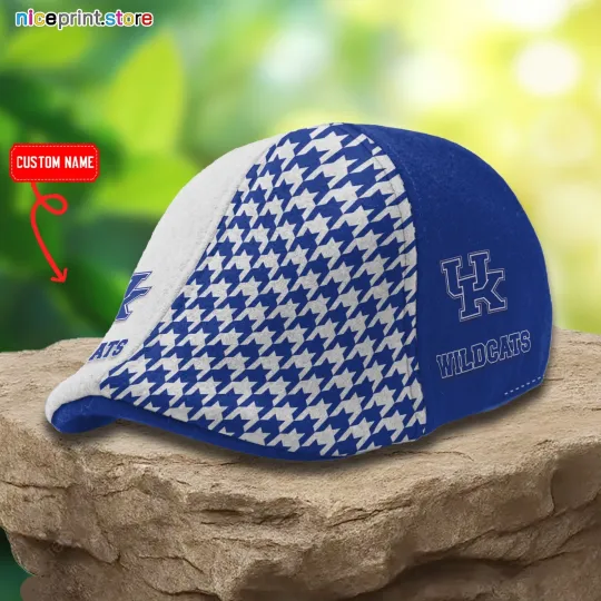 Kentucky Team Wildcats Ivy Cap Wildcats Newsboy Cap NCAA Flat Cap for Men