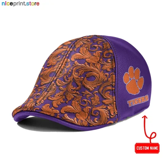 Clemson Team Tigers Ivy Cap NCAA 6pannel Hat NCAA Flat Cap Driver