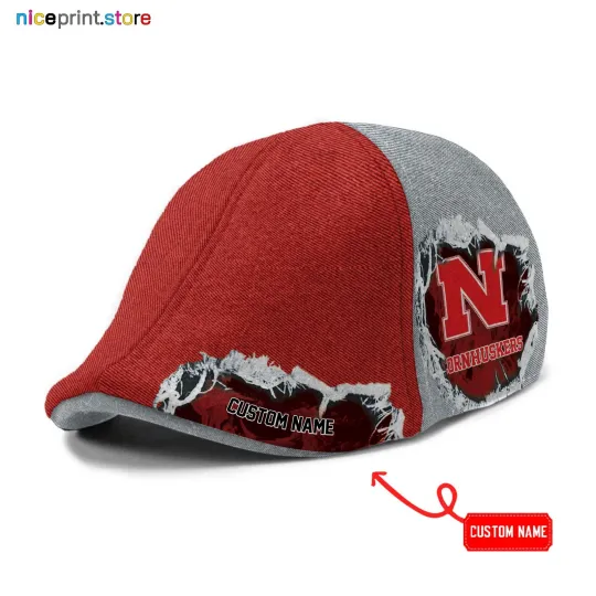 Discover Nebraska-Cornhuskers Ivy Cap NCAA Ivy Cap Flat Cap Newsboy Cap Gift For Men 02