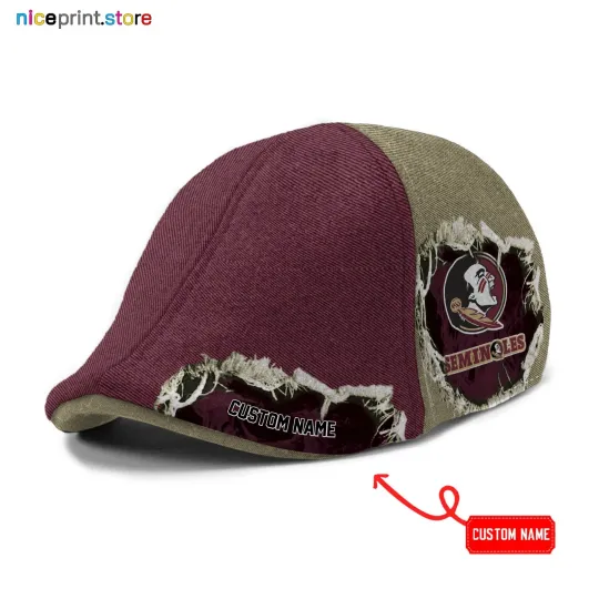 Florida-State-Seminole Ivy Cap, Newsboy Cap Gift For Men