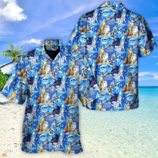 Discover Disney Star Wars LUKE SLEEPWALKER Hawaiian Shirt Summer Beach Aloha