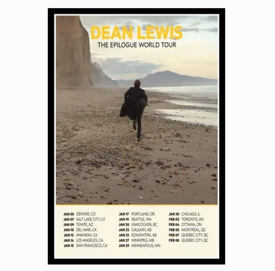 Discover Dean Lewis The Epilogue World Tour 2026 Poster