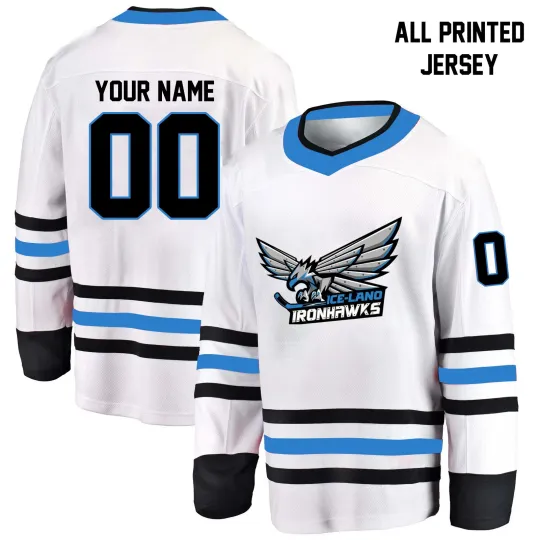 Discover Personalized Iceland Ironhawks Hockey Shirt Classic Style Men's Fan Gear Gift