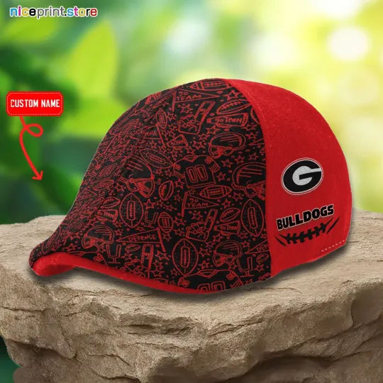 Discover Georgia Team Bulldogs Ivy Cap Titans Cap Flat Cap Driving Cap Golf Cap