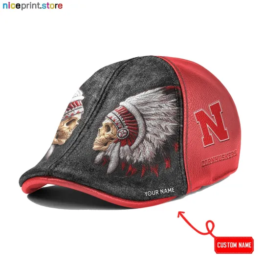 Discover Nebraska Team Cornhuskers Ivy Cap NCAA 6pannel Hat NCAA Flat Cap