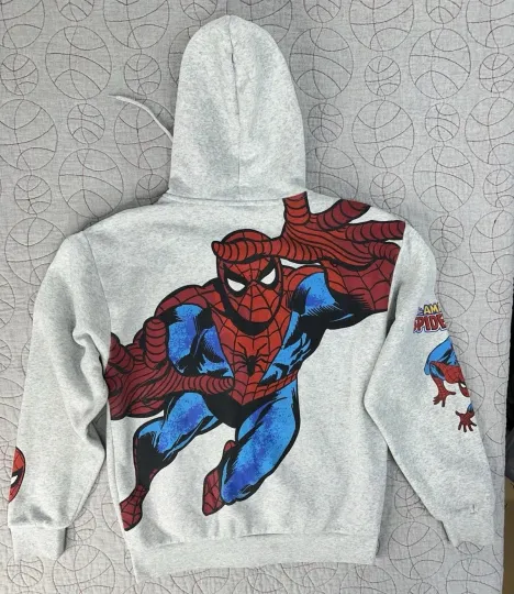 Discover Marvel Amazing Spider-Man 3D Zip Hoodie with Large Graphic Print