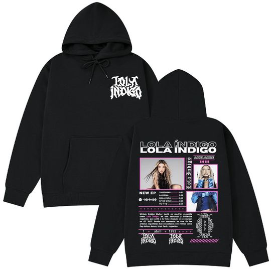 Discover Lola Singer Indigo 2025 Tour Graphic Hoodies Men Women Clothing Fashion Aesthetic Sweatshirts Hip Hop Punk Casual Loose Hoodie