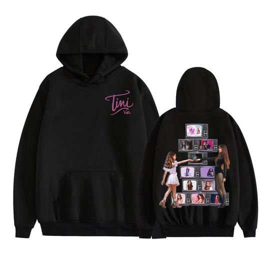 Discover Singer TINI STOESSEL La Triple T Futtura 2025 Tour Merch Hoodies Men Women's Harajuku Hip Hop Long Sleeve Sweatshirts Streetwear