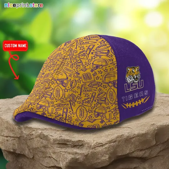 Discover LSU Team Tigers Ivy Cap Titans Cap Flat Cap Driving Cap Golf Cap Newsboy Cap