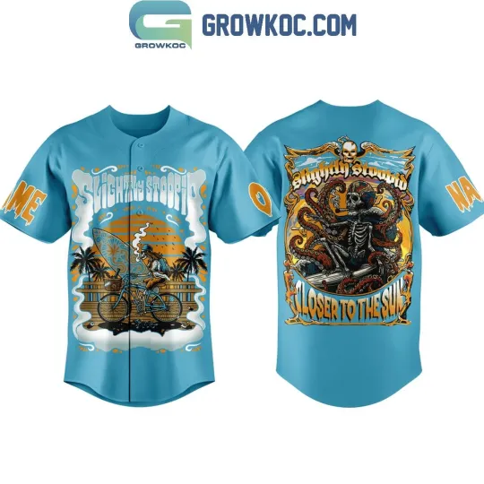 Discover Personalized Slightly Stoopid Closer To The Sun Adult Youth Baseball Jersey Shirts