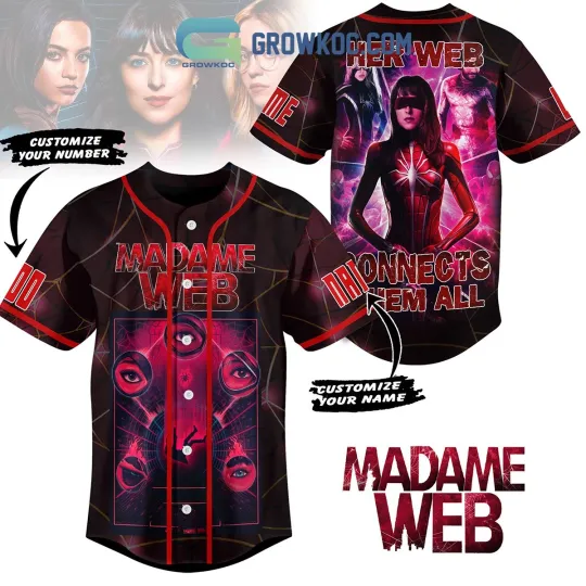 Discover Personalized Madame Web Marvel Adult_Youth Baseball Jersey Shirts