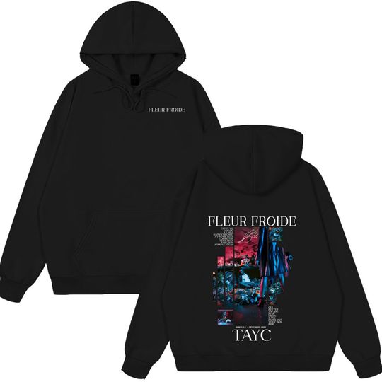 Discover Rapper Tayc Fleur Froide Album Double Sided Print Men Women Hip Hop Hoodie Pop Music Winter Men's Wears Fashion Style Streetwear