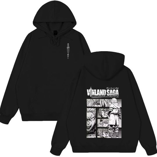 Anime Vinland Saga Wears Manga Thorfinn Karlsefni Men's Women Clothing Harajuku Oversized Style Couple Hoodie Winter Bodywarmer