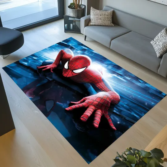 Discover Spiderman Rug for Kids Room and Boy's Bedroom