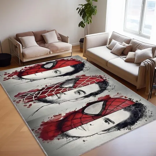 Discover Spider-Man Kids Area Rug, Teen Room Carpet, Housewarming Gift
