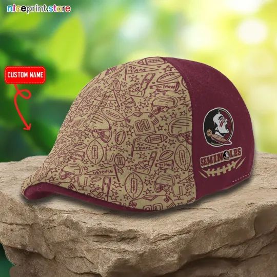 Discover Florida Team StateSeminoles Ivy Cap NCAA Ivy Cap Flat Cap Driving Cap Golf Cap