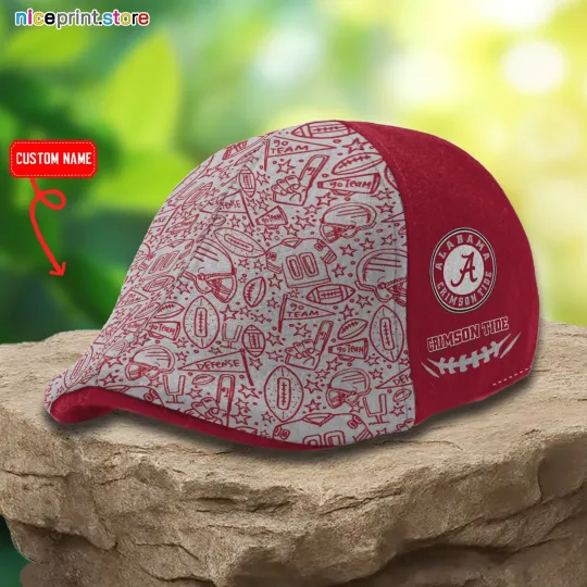 Discover Albm Team Crimson Tide Ivy Cap NCAA Ivy Cap Flat Cap Driving Cap Golf Cap