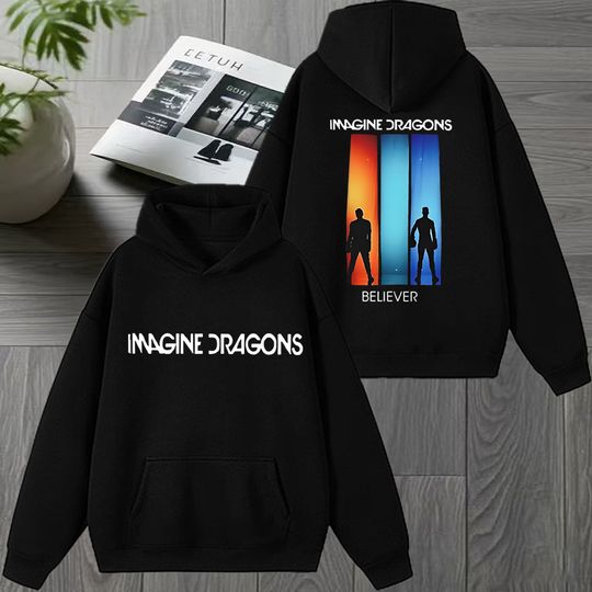 Discover Imagine Dragons World Tour 2025 New Double Sided Graphic streetwear Men women hip hop punk Hoodie Unisex Fleece Casual pullovers