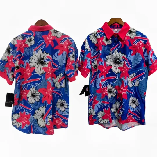 Buffalo Bills Hawaiian Shirt, Aloha Tropical Button-Up, Summer Style