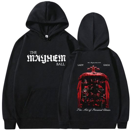 Rapper Ld ga The Mayhem Ball Tour 2025 Album Hoody Men Women's Fashion Harajuku Sweatshirt Pop Music Rock Long Sleeve Hoodie