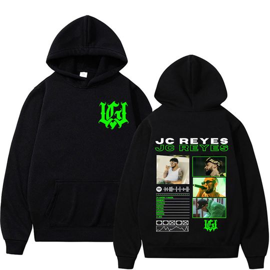 Discover Rapper Jc Reyes Album Tour 2025 Double Sided Graphic Classic Hoodie Tops Men's Retro Hip Hop Punk Hoodies Man Casual Sweatshirts