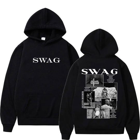 Discover Rapper Justin Bieber SWAG Tour 2025 Album Merch Hoody Men Clothing Rock Oversized Sweatshirt Fashion High Quality Fleece Hoodies