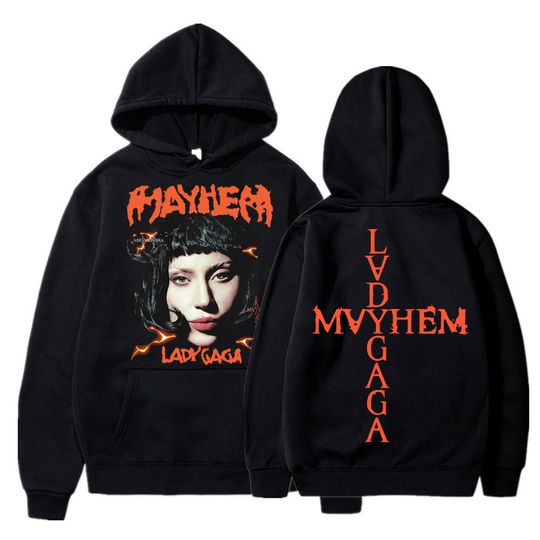 Ld ga The Mayhem Ball Tour 2025 Hoodie Fashion Men Women Retro Trend Sweatshirt Fleece Oversized Y2k Long Sleeve Streetwear
