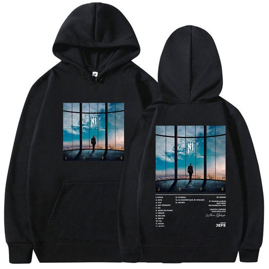 Discover Rapper Ninho Jefe Motif Tour Album 2025 Merch Hoodie Mens Clothing Rock Pop Music Sweatshirt Fashion Oversized Long Sleeve Hoody