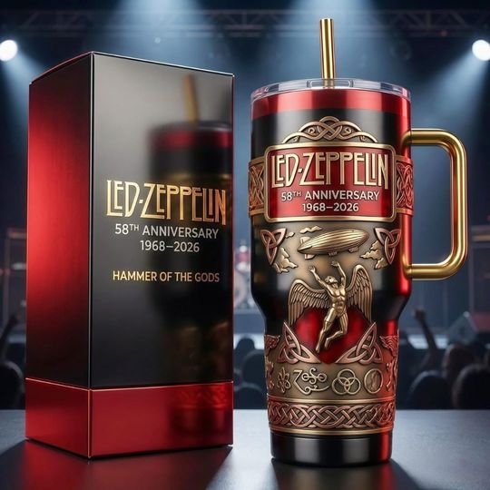 Discover Personalized LED ZPELIN Hammer Of The Gods 58Th Anniversary Yeti Tumbler 40oz, LED ZPELIN Tumbler 40oz, Hot Cold Drink Cup.