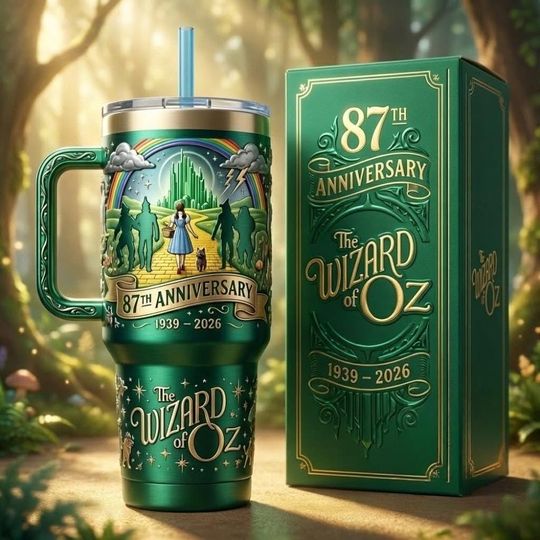 Discover The Wizard Of Oz 87Th Anniversary Yeti 40Oz Tumbler, The Wizard Tumbler 40oz, Hot Cold Drink Cup, Gift Birthday