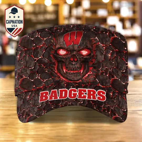Wisconsin-Badgers Military Cap Trucker Hat Baseball Cap For Men