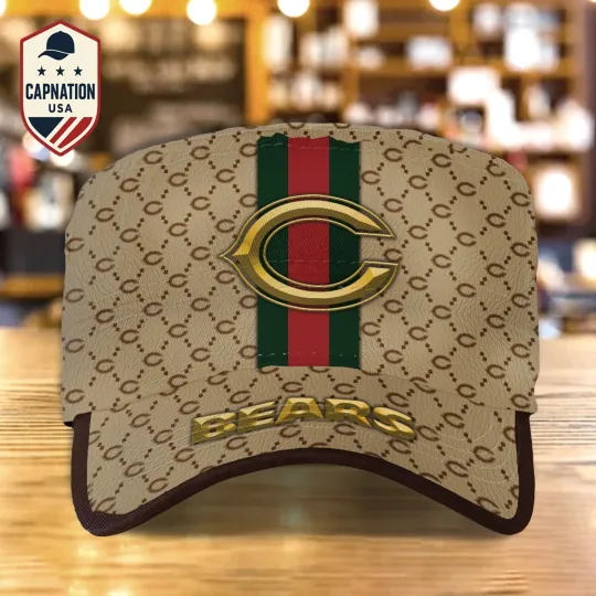 Discover Chicago Team Military Cap Custom Name Football football Sports Hat For Men3