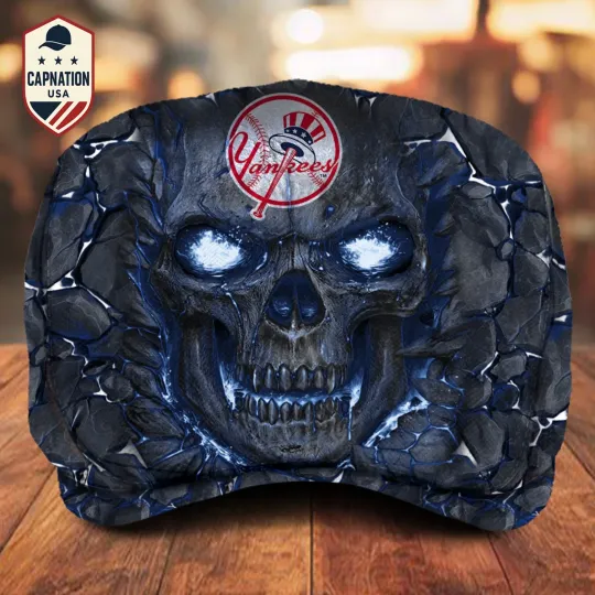 Discover New-York-Yankees Jeff Cap MLB Newsboy Cap Golf Cap Driving Hat for Men M7