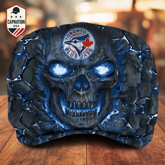 Discover Toronto-Blue-Jays Jeff Cap MLB Newsboy Cap Golf Cap Driving Hat for Men M7