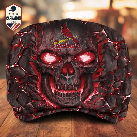 Discover St-Louis-Cardinals Jeff Cap MLB Newsboy Cap Golf Cap Driving Hat for Men M7