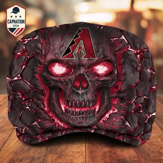 Discover Arizonna-Diamondbacks Jeff Cap MLB Newsboy Cap Golf Cap Driving Hat for Men M7