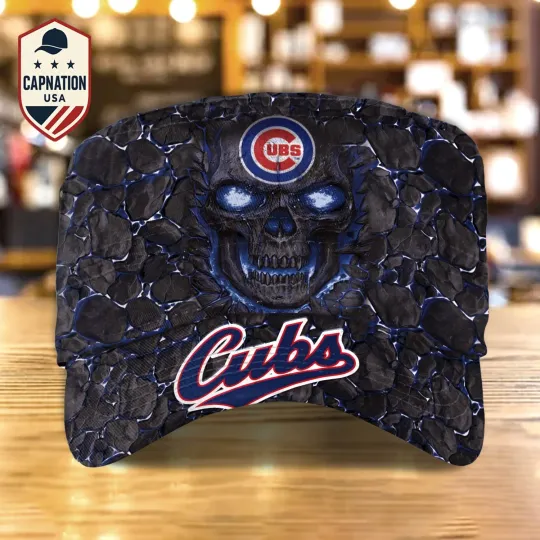Discover Chicago-Cubs Military Cap Custom Name Baseball MLB Sports Hat For Men1