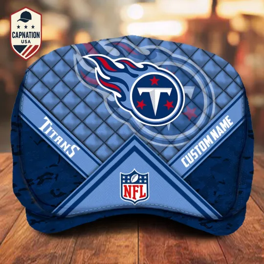 Discover Tennessee-Titans Jeff Cap football Newsboy Cap Golf Cap Driving Hat for Men M2