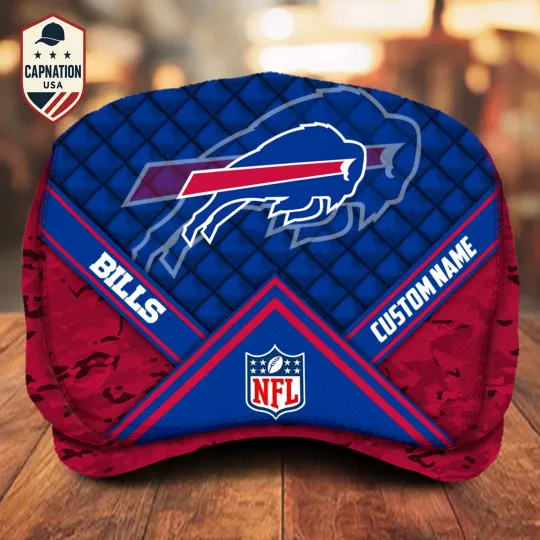 Discover Buffalo-Jeff Cap football Newsboy Cap Golf Cap Driving Hat for Men M2