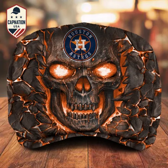 Discover Houston-Astros Jeff Cap MLB Newsboy Cap Golf Cap Jeff Cap Flat Cap Free Ship 7