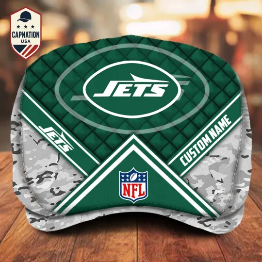 Discover New York-Jets Jeff Cap football Jeff Cap Golf Cap Flat Cap Newsboy Cap For Men2