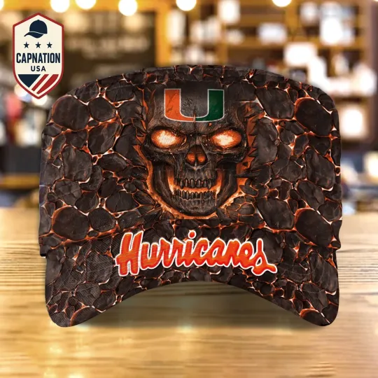Discover Miami-Hurricanes Military Cap NCAA Trucker Hat NCAA Baseball Cap For Men