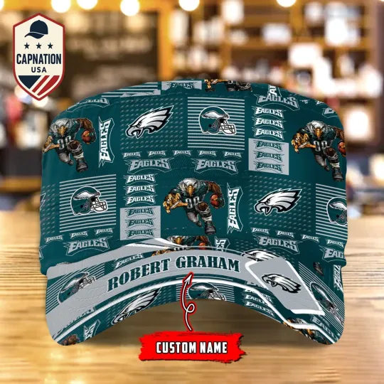 Discover Philadelphia-Custom Military Cap NF-L Flat Cap Baseball Cap Gift For Men4