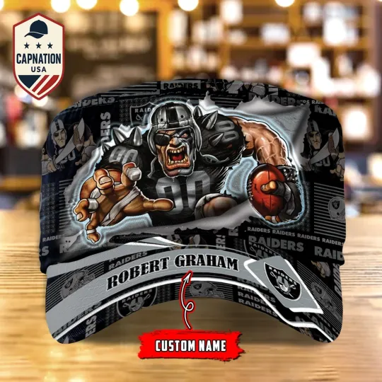 Discover Las-Vegas-Custom Military Cap N-F-L Flat Cap Baseball Cap Gift For Men 5