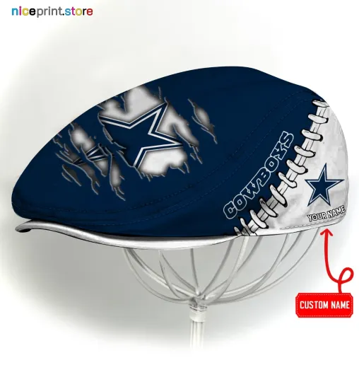 Discover Dallas Team Jeff Cap Cowboys Newsboy Cap football Golf Cap football Flat Cap